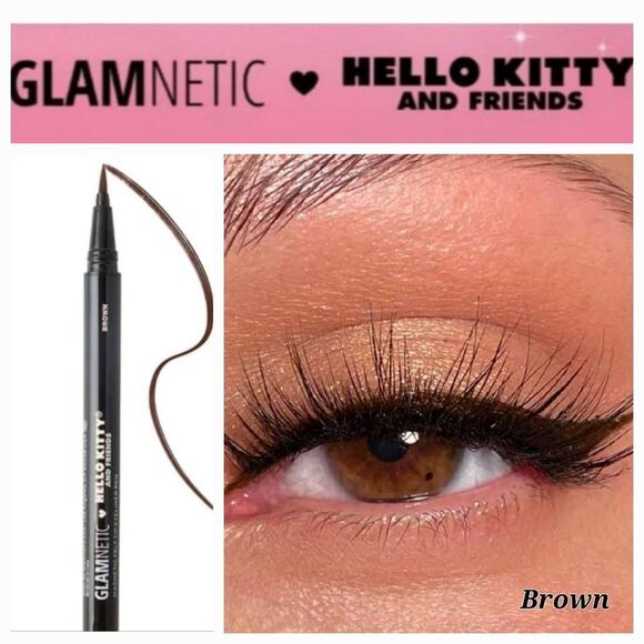 Glamnetic ❤️ Hello Kitty & Friends Magnetic Felt Tip Eyeliner Pen - Picture 1 of 3